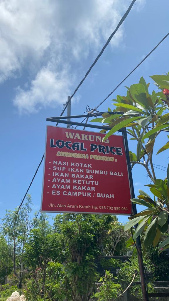 Warung Local Price - Best tourist place in Bali-SUBBURN.COM