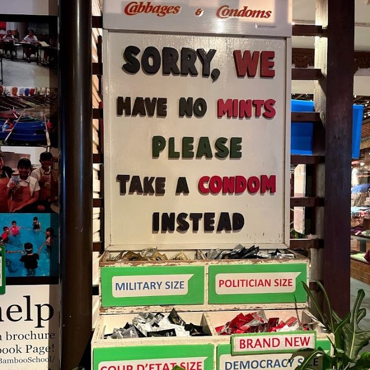 Cabbage and Condoms - Instagram Spots in Thailand - SUBBURN.COM