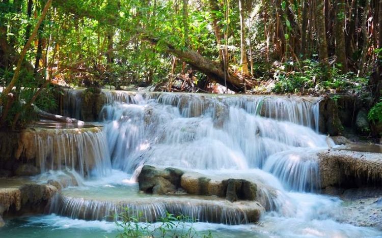 Erawan Waterfalls - Instagram Spots in Thailand - SUBBURN.COM
